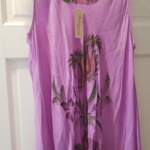 Hi low sleeveless top